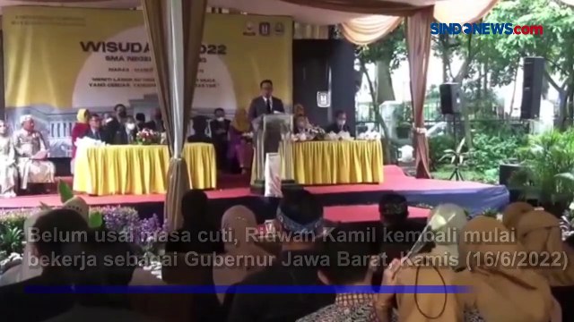 Ridwan Kamil Ceritakan Eril Semasa SMA saat Hadiri Wisuda Zara