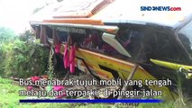 Begini Penuturan Korban Kecelakaan Beruntun Bus Rombongan SMP Asal Surabaya di Bali