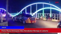 Polisi Razia Antisipasi Aksi Kenakalan Remaja di Jakarta