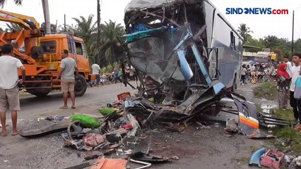 Dua Bus Terlibat Kecelakaan di Labuhanbatu Selatan, 3 Orang Tewas