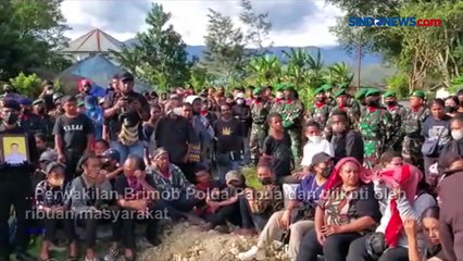 Dihadiri Ribuan Orang, Pemakaman Bripda Diego Rumaropen di Wamena Berlangsung Khidmat