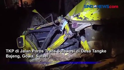 Truk Tangki Tabrak Sedan Mogok, Korban Terseret 50 Meter di Trans Sulawesi