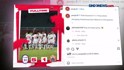 Digulung RANS Nusantara, Persija Torehkan Catatan Terburuk Selama Piala Presiden