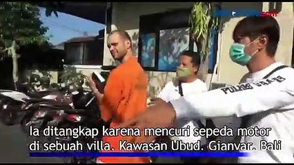 Kehabisan Uang, WNA asal Rusia Nekat Curi Motor di Ubud