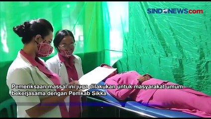 Ibu-ibu Bhayangkari, Jalasenastri, dan Persit di Sikka Jalani Deteksi Dini Kanker Payudara