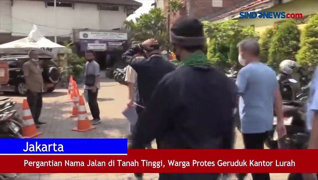 Pergantian Nama Jalan di Tanah Tinggi, Warga Protes Geruduk Kantor Lurah