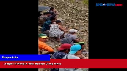Longsor di Manipur India, Belasan Orang Tewas