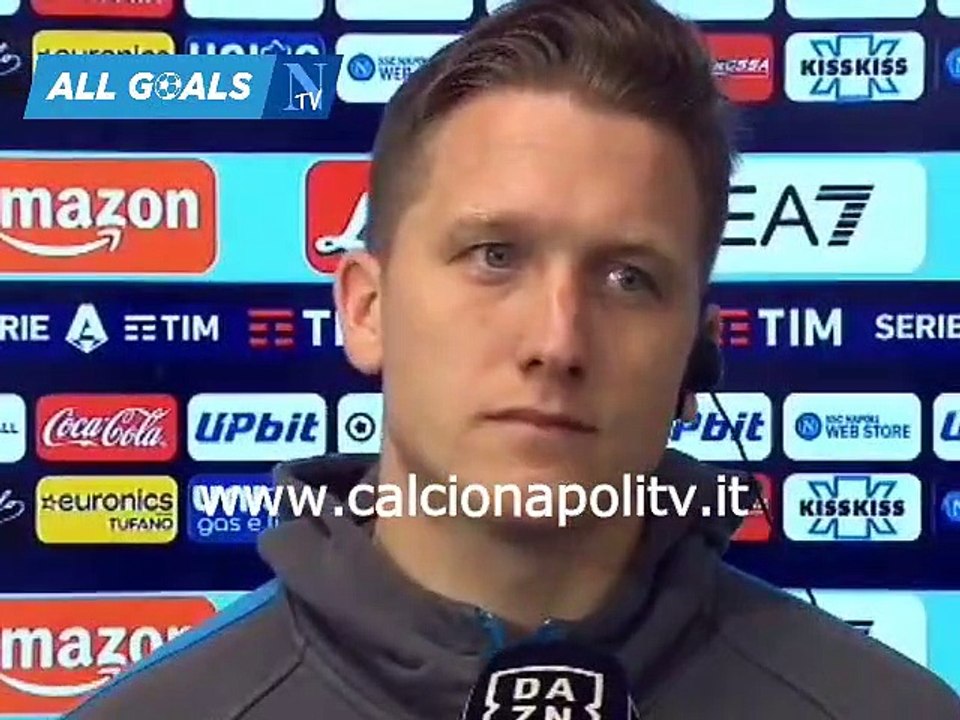 Napoli-Lazio 0-1 3/3/23 intervista post-partita Piotr Zielinski