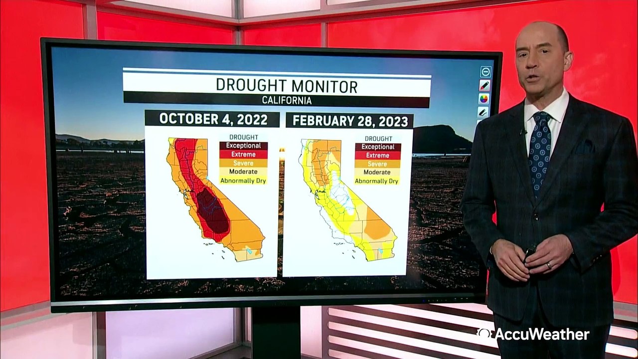 Large sections of California out of drought status for the first time in a long time