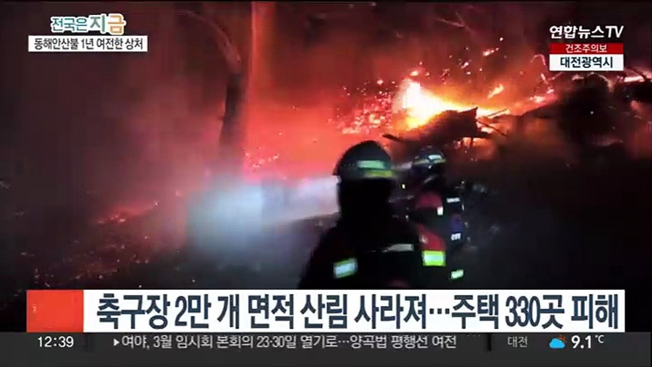 동해안 산불 1년…'아물지 않은 상처'