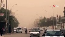 Toz bulutu Ceylanpınar’da hayatı olumsuz etkiledi