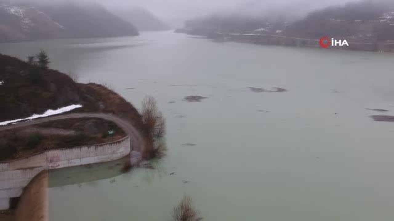 Sinop Erfelek Barajı suyu doldu taştı