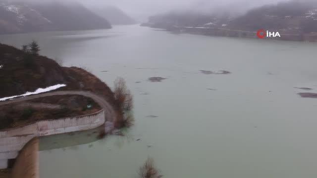 Sinop Erfelek Barajı suyu doldu taştı