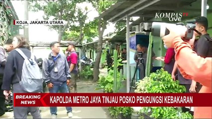 Pasca Kebakaran, Kabareskrim dan Kapolda Metro Jaya Cek Kondisi Posko Pengungsi di Koja