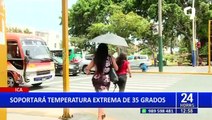 Senamhi advierte temperaturas de hasta de 35 grados en la región Ica