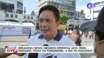 Negros Oriental Gov. Roel Degamo, patay sa pamamaril; 5 iba pa nadamay | News Live