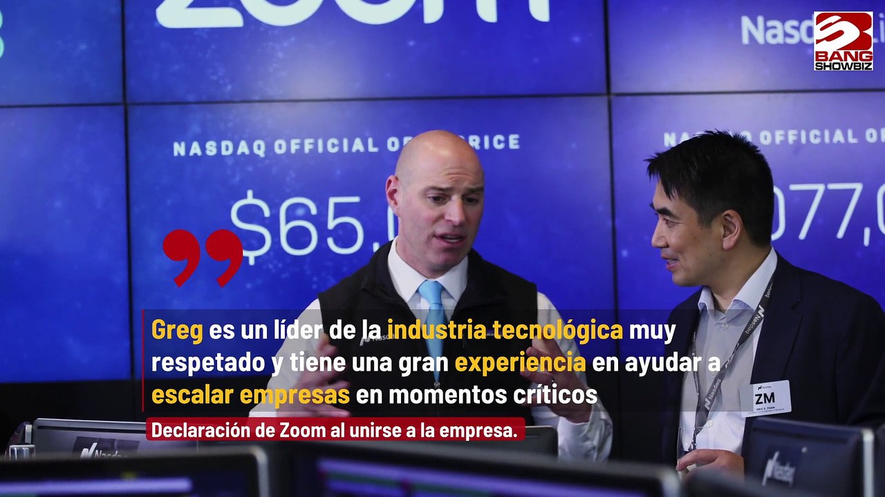 Jefe de Zoom, Greg Tomb, despedido sin causa aparente
