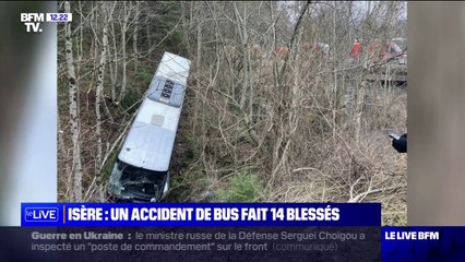 En Isère, un accident de car transportant des enfants fait 14 blessés dont 2 en urgence absolue