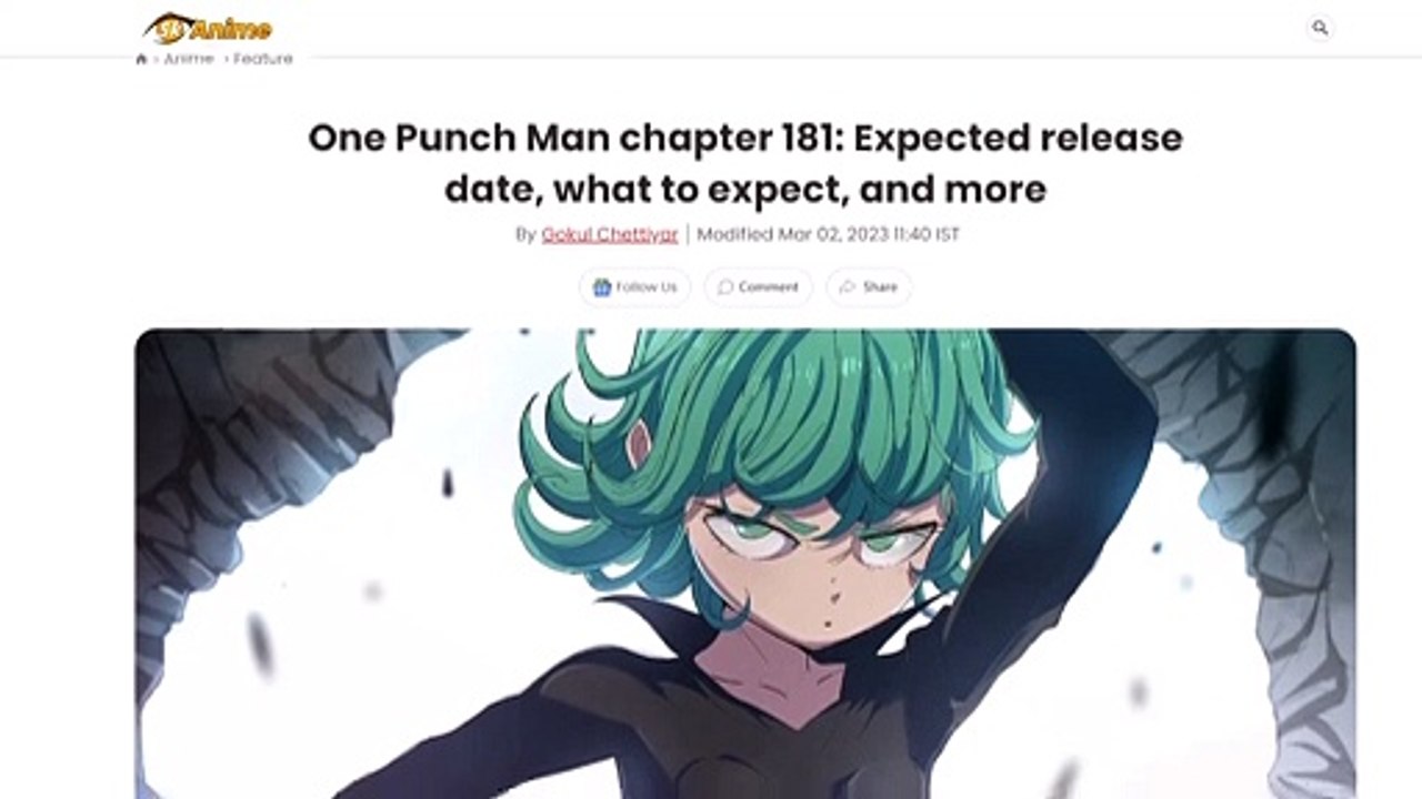 One Punch Man 181 VF : Le chapitre est retardé - Date de sortie