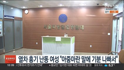 열차 흉기 난동 여성 "아줌마란 말에 기분 나빠서"