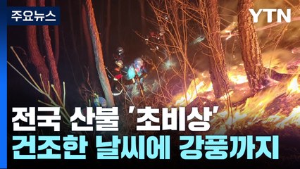 건조한 날씨에 강풍까지...전국 산불 '비상' / YTN