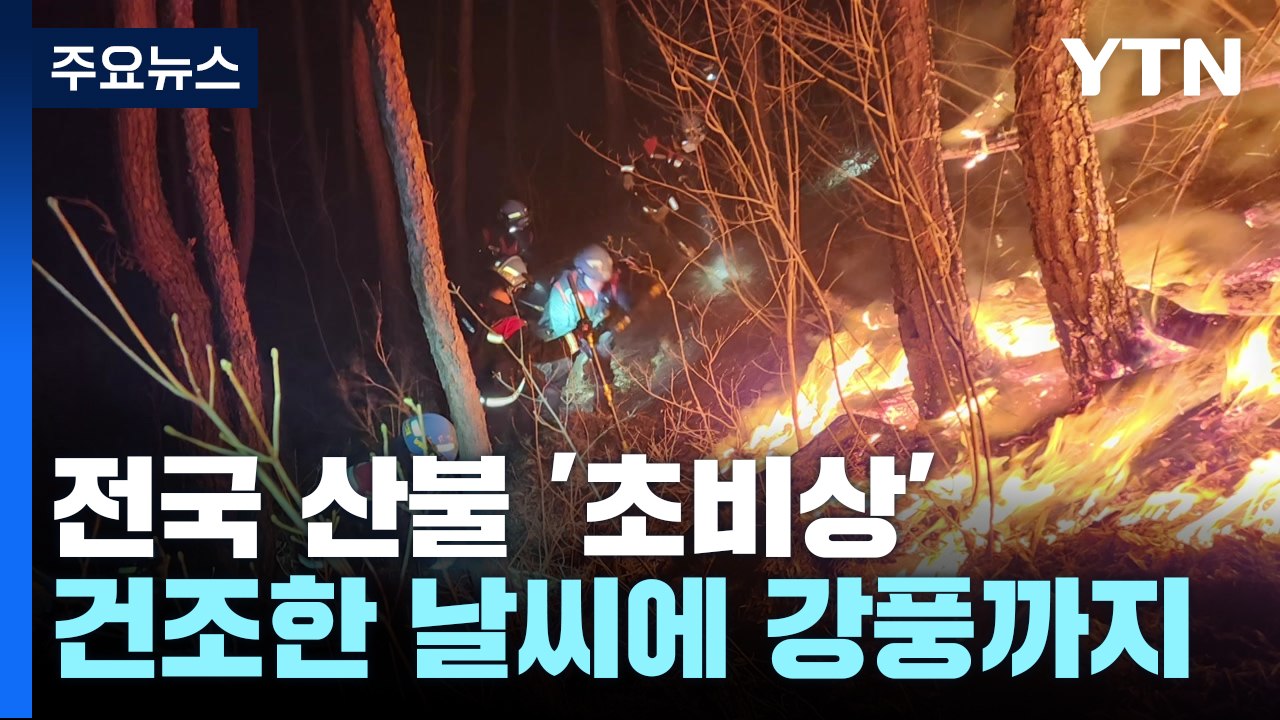 건조한 날씨에 강풍까지...전국 산불 '비상' / YTN
