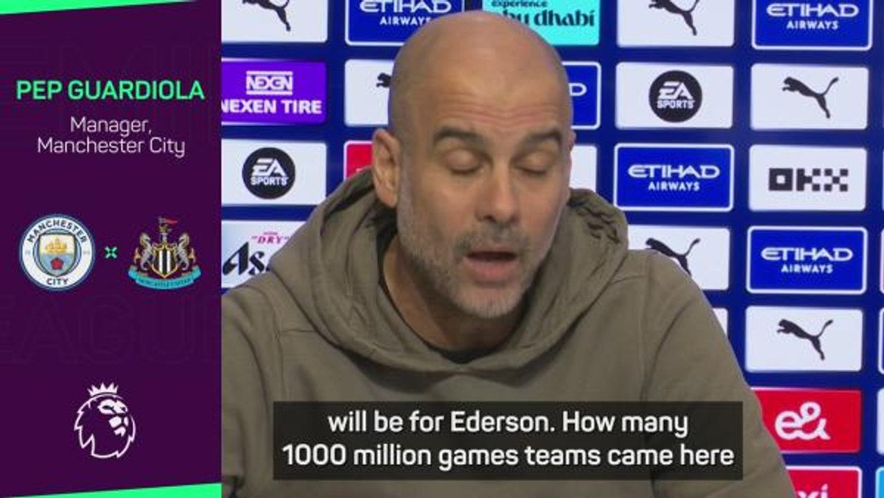 Guardiola chimes on Newcastle time-wasting debate: 'They will waste time, but yellow will be for Ederson'