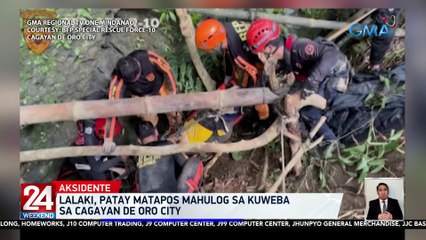 Lalaki, patay matapos mahulog sa kuweba sa Cagayan de Oro City | 24 Oras Weekend