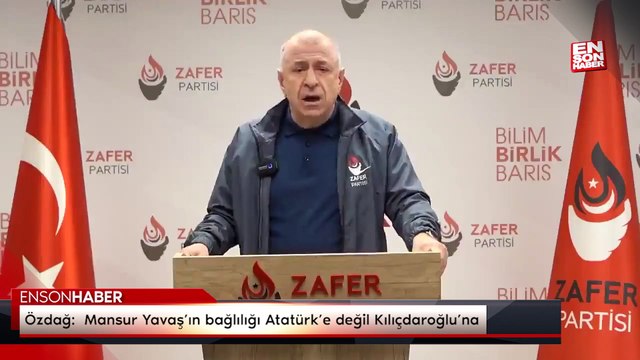 Ümit Özdağ: Mansur Yavaş'ın bağlılığı Atatürk’e değil Kılıçdaroğlu’na