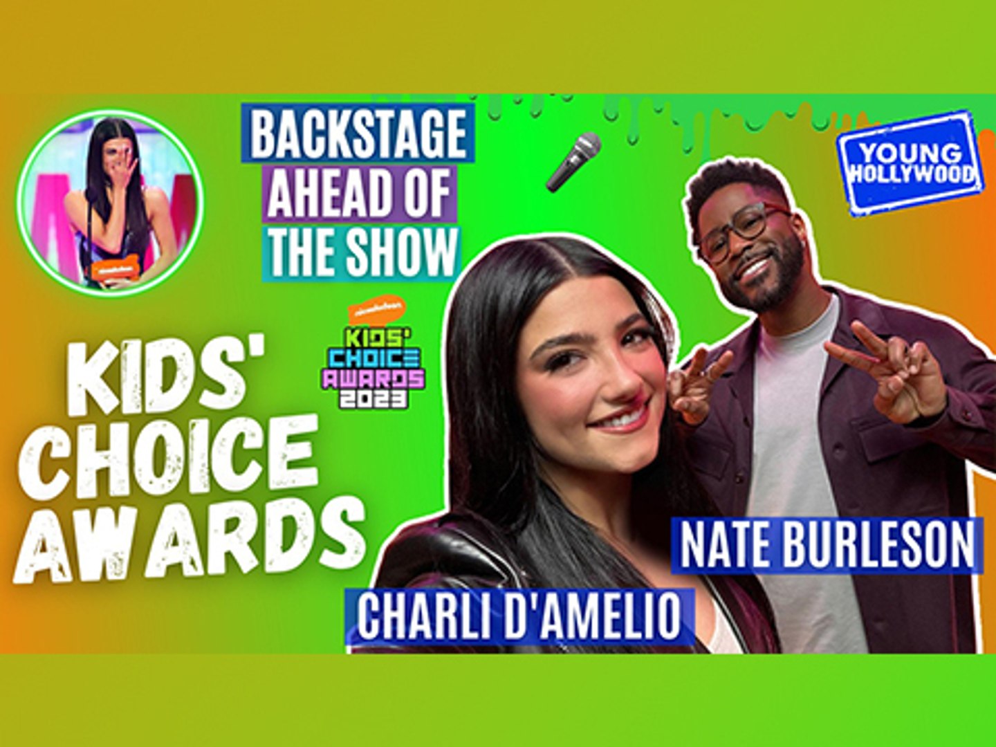 Co-Hosts Charli D'Amelio & Nate Burleson Get Ready For The KCAs - video  Dailymotion