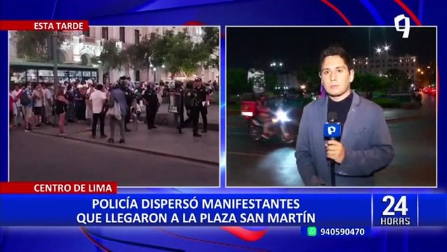 Segunda toma de Lima: PNP lanza bombas lacrimógenas para dispersar a manifestantes