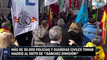 Más de 30.000 policías y guardias civiles toman Madrid al grito de 