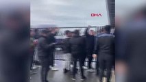 SPOR Trabzonspor'da vekil başkan Doğan, takım otobüsünü karşıladı