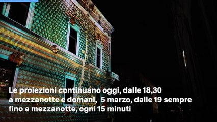 Descargar video: Palazzo Diamanti Ferrara, il videomapping