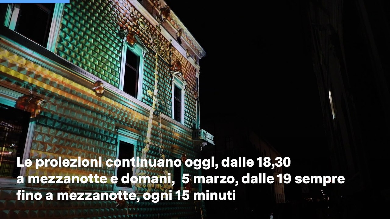 Palazzo Diamanti Ferrara, il videomapping