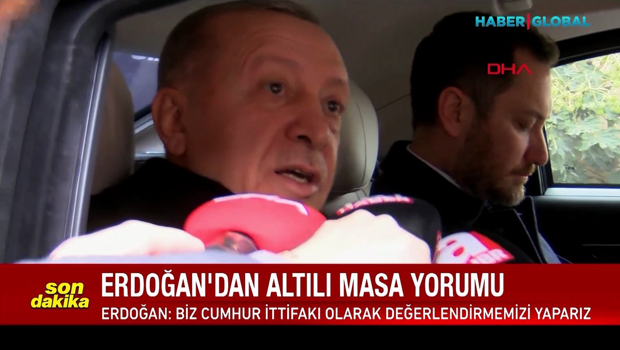 Cumhurbaşkanı Erdoğan'dan Altılı Masa krizi için ilk açıklama