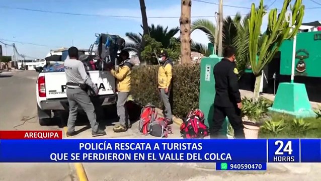 Arequipa: Rescatan a turistas extranjeras perdidas en el Cañón del Colca