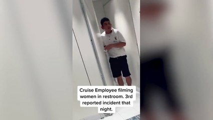 Cruise ship passenger catches male employee allegedly filming in women’s bathroom