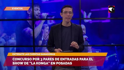 Concurso por 3 pares de entradas para el show de La konga en Posadas