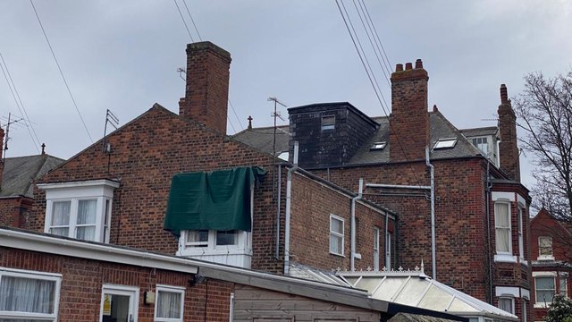 Firefighters spent more than an hour and a half dealing with a blaze at Hartlepool's Clifton House Residential Care Home
