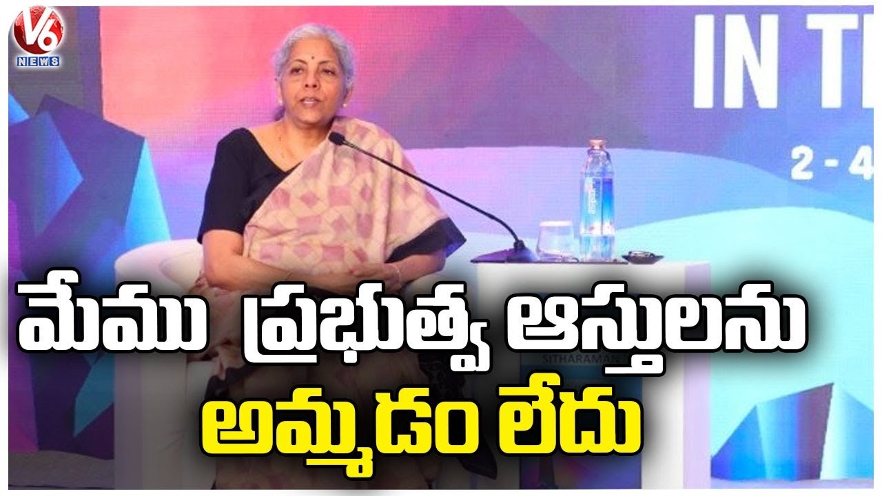We Are Not Selling Any Govt Properties , Says FM Nirmala Sitharaman _ G20 Summit |  V6 News (1)