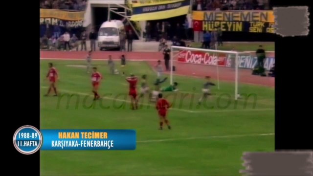 Karşıyaka 1-2 Fenerbahçe 29.10.1988 - 1988-1989 Turkish 1st League Matchday 11 (Fenerbahçe's Goals)