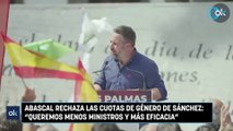 Abascal rechaza las cuotas de género de Sánchez: 