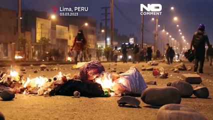 Download Video: No Comment | Las protestas contra el Gobierno de Boluarte en Perú entran en su cuarto mes