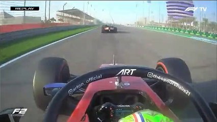 Formula 2 2023 Bahrain Sprint Race Pourchaire Epic Divebomb