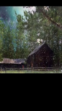 thunderstorm sounds for sleeping | rain sounds dark screen