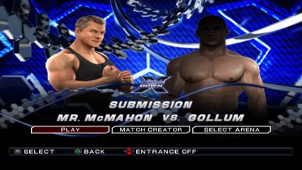WWE SmackDown vs. Raw 2011 Mr. McMahon vs Gollum