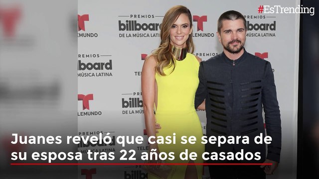 Juanes reveló que casi se separa de su esposa tras más de dos décadas de matrimonio