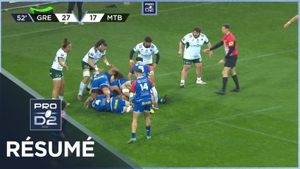 PRO D2 - Résumé FC Grenoble Rugby-US Montalbanaise: 48-17 - J23 - 2022-2023
