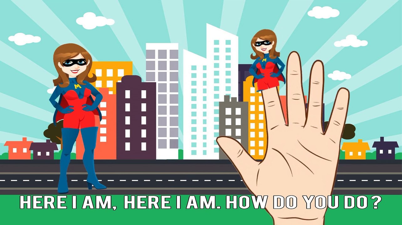 SUPER HERO  FINGER FAMILY SONGS FOR KIDS AND BABIES